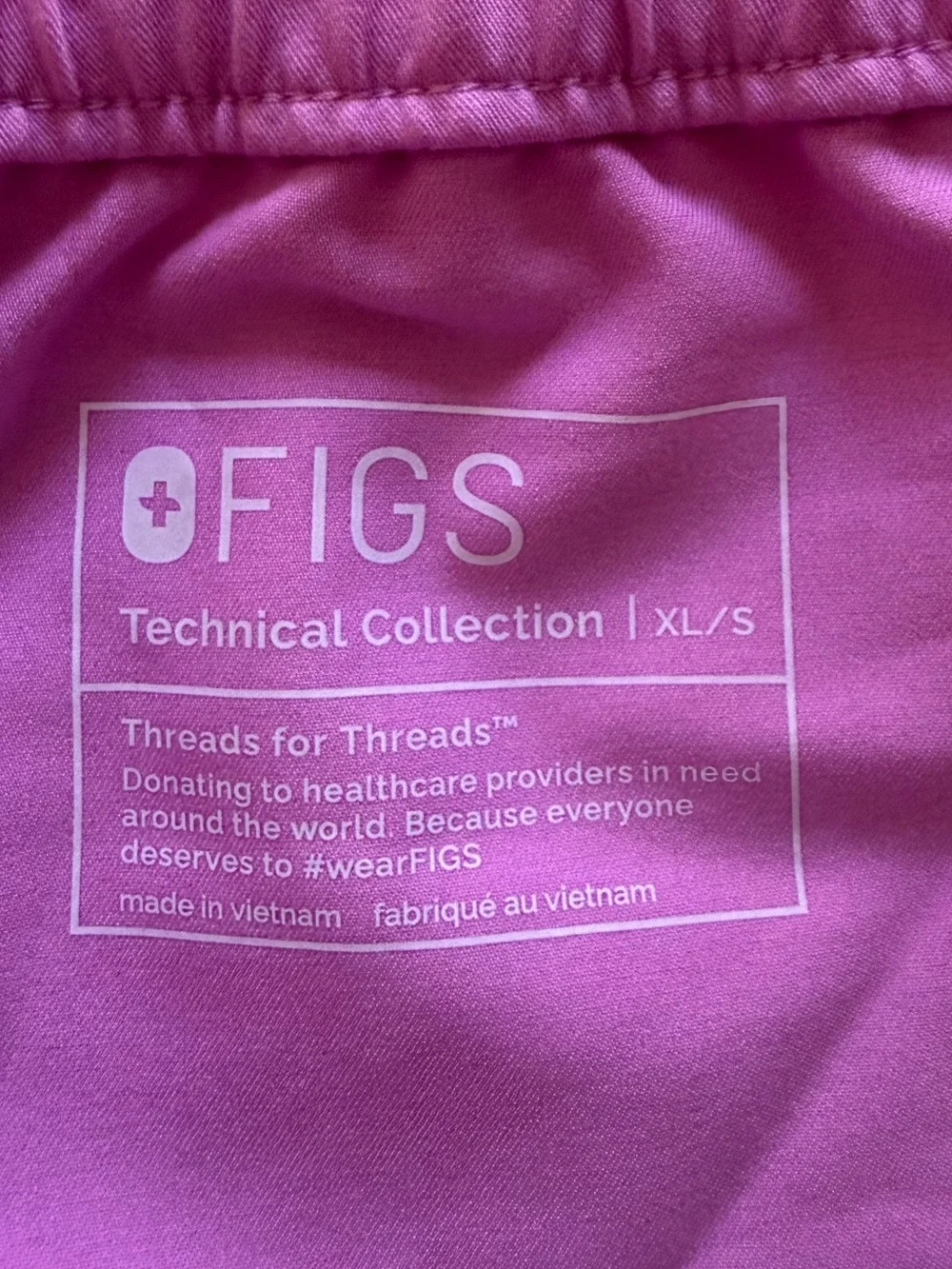 NWOT FIGS Pisco Straight-Leg Scrub Pants Men’s XLS (27” inseam) Pink Cloud